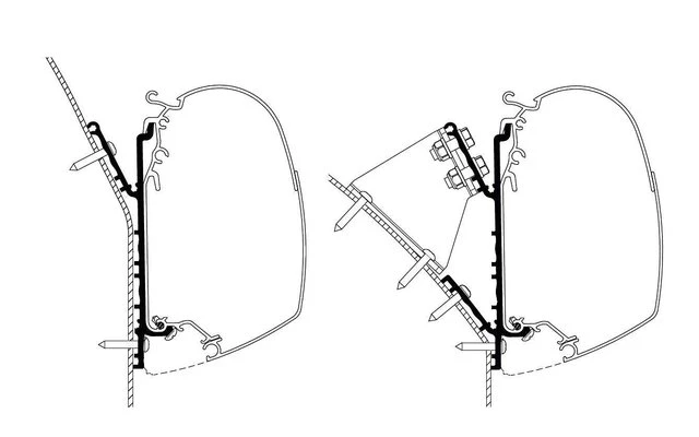 Thule Markisenadapter Knaus Deseo 3,5m 3 Thule Markisenadapter Knaus Deseo 3,5m