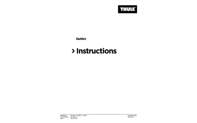 Thule Gutter Selbstklebende Regenrinne 3,5 M 3 Thule Gutter Selbstklebende Regenrinne 3,5 M
