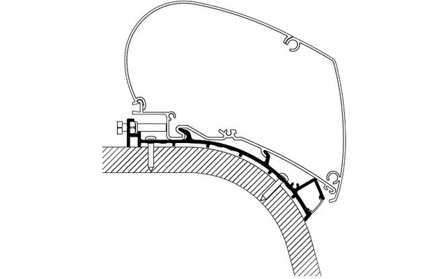 Thule Eriba Touring 820 Markisenadapter 5,0 M 3 Thule Eriba Touring 820 Markisenadapter 5,0 M