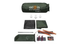 Origin Outdoors Snugly Kuppelzelt 1 Person -Zeltladen 528651 3493432