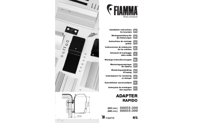 Fiamma F45 Rapido Markisenadapter 400 Cm 3 Fiamma F45 Rapido Markisenadapter 400 Cm