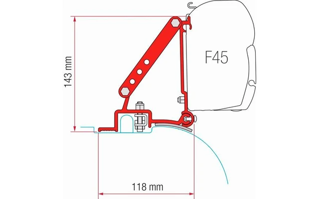 Fiamma Markisenhalterung-Kit Ducato/Jumper/Boxer High Roof ≥ 2006 3 Fiamma Markisenhalterung-Kit Ducato/Jumper/Boxer High Roof ≥ 2006