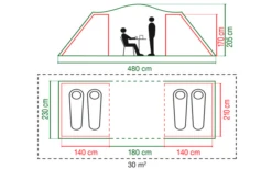 Coleman Spruce Falls 4 Tunnelzelt -Zeltladen 629239 4441127