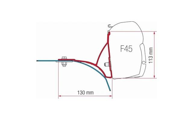 Fiamma Kit Ducato Roof Rack Markisenhalterung 3 Fiamma Kit Ducato Roof Rack Markisenhalterung