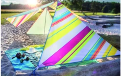 Bent Zip-Canvas Single Verbindbares Sonnensegel 250 X 250 X 250 Cm Weiß Gestreift Karibik 12 Bent Zip-Canvas Single Verbindbares Sonnensegel 250 X 250 X 250 Cm Weiß Gestreift Karibik -Zeltladen 696500 4862600 4