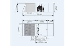 Dometic Rarotonga DA FTT 401 AIR TC LH Aufblasbares Driveaway Vorzelt 3 M Modell Links -Zeltladen 707879 4802012