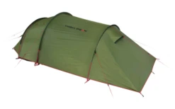 High Peak Falcon 3 LW Lightweight 3 Personen Tunnelzelt Aluminium Gestänge Olive/rot -Zeltladen 733025 4904018