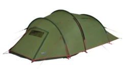 High Peak Falcon 3 LW Lightweight 3 Personen Tunnelzelt Aluminium Gestänge Olive/rot -Zeltladen 733028 4904024