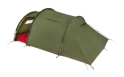 High Peak Falcon 4 LW Lightweight 4 Personen Tunnelzelt Aluminium Gestänge Olive/rot -Zeltladen 733373 4904126