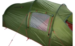 High Peak Falcon 4 LW Lightweight 4 Personen Tunnelzelt Aluminium Gestänge Olive/rot -Zeltladen 733379 4904138