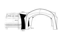 Zempire Aerobase 3 Connection Tunnel / Van -Zeltladen 747782 5001659