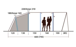 Outwell Hayward Lake 6ATC Aufblasbares Tunnelzelt 6 Personen 15 Outwell Hayward Lake 6ATC Aufblasbares Tunnelzelt 6 Personen -Zeltladen 789692 5207240