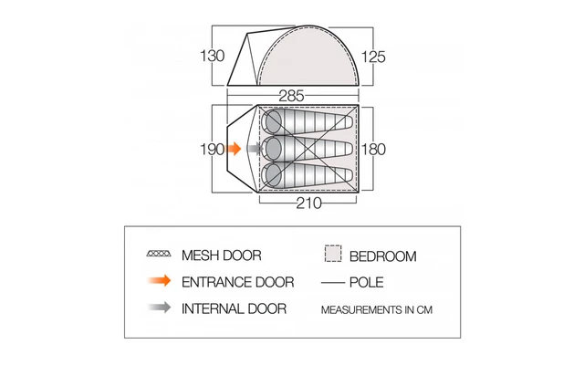 Vango ALPHA 300CLR Kuppelzelt 3-Personen 4 Vango ALPHA 300CLR Kuppelzelt 3-Personen – Bild 2